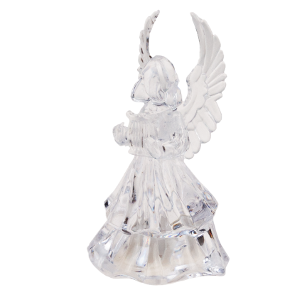 TG51123 ANIOŁEK AKRYLOWY LED ANIOŁ FIGURKA do SZOPKI + BATERIE ŚWIECĄCY ozdoca świąt