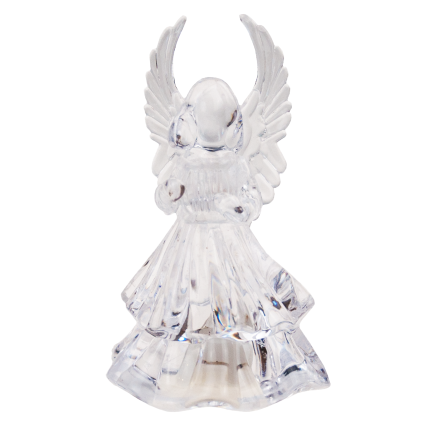 TG51123 ANIOŁEK AKRYLOWY LED ANIOŁ FIGURKA do SZOPKI + BATERIE ŚWIECĄCY ozdoca świąt