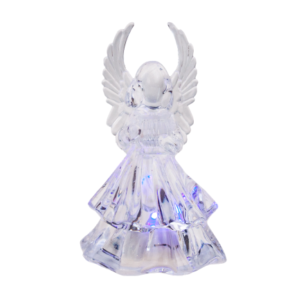 TG51123 ANIOŁEK AKRYLOWY LED ANIOŁ FIGURKA do SZOPKI + BATERIE ŚWIECĄCY ozdoca świąt