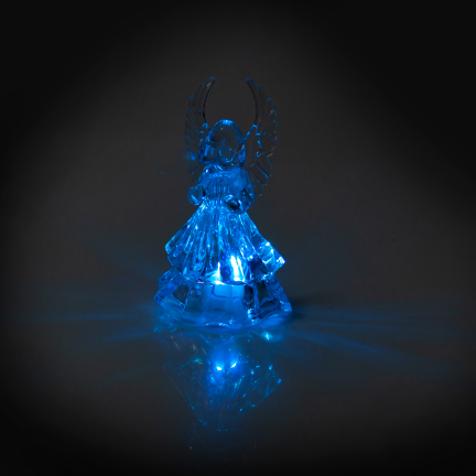 TG51123 ANIOŁEK AKRYLOWY LED ANIOŁ FIGURKA do SZOPKI + BATERIE ŚWIECĄCY ozdoca świąt