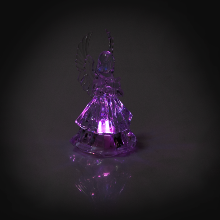 TG51123 ANIOŁEK AKRYLOWY LED ANIOŁ FIGURKA do SZOPKI + BATERIE ŚWIECĄCY ozdoca świąt