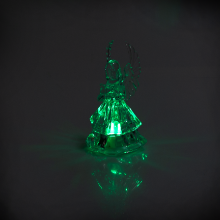 TG51123 ANIOŁEK AKRYLOWY LED ANIOŁ FIGURKA do SZOPKI + BATERIE ŚWIECĄCY ozdoca świąt