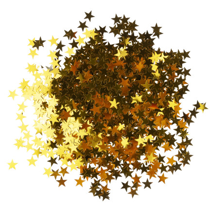 Brokatowe gwiazdki, złote, do scrapbookingu, dekoracja kartek i prezentów, 35g