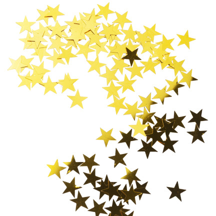 Brokatowe gwiazdki, złote, do scrapbookingu, dekoracja kartek i prezentów, 35g