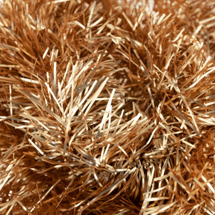 TG51877-ZŁ ŁAŃCUCH CHOINKOWY ZŁOTY METALICZNY GĘSTY GIRLANDA NA CHOINKĘ 2M