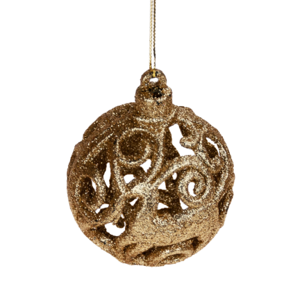 TG66272-3 BOMBKI CHOINKOWE ZŁOTE ZESTAW XXL 100szt WZORY bombka BOMBEK 6/4/3cm 100szt