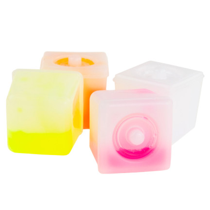 TG53193 KOSTKI LODU świecące kolorowe FLUO 12szt kostka ice