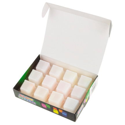 TG53193 KOSTKI LODU świecące kolorowe FLUO 12szt kostka ice