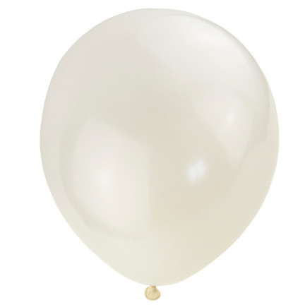 TG53243-4 BALONY 100SZT PERŁOWE BIAŁE ŚLUB KOMUNIE URODZINY