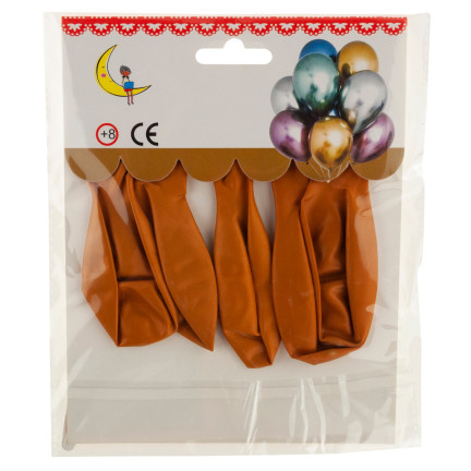 TG53244Z BALONY METALLIC 5SZT ZŁOTE CHROME METALICZNE URODZINY ŚLUB IMPREZA