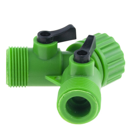 TG53510 TRÓJNIK ROZGAŁĘZIACZ DO WĘŻA OGRODOWEGO 3/4 + ZAWORY