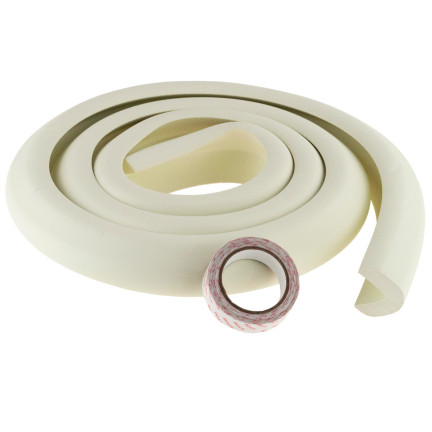 TG53544-1 BIAŁA TAŚMA ZABEZPIECZAJĄCA PIANKOWA DO MEBLI OSŁONA KRAWĘDZI kanty 200CM