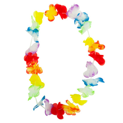 TG66240 KWIATY HAWAJSKIE ZESTAW HAWAJSKI ALOHA - NASZYJNIK, OPASKA, BRANSOLETKI