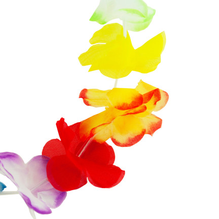 TG66240 KWIATY HAWAJSKIE ZESTAW HAWAJSKI ALOHA - NASZYJNIK, OPASKA, BRANSOLETKI