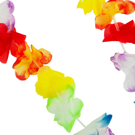 TG66240 KWIATY HAWAJSKIE ZESTAW HAWAJSKI ALOHA - NASZYJNIK, OPASKA, BRANSOLETKI