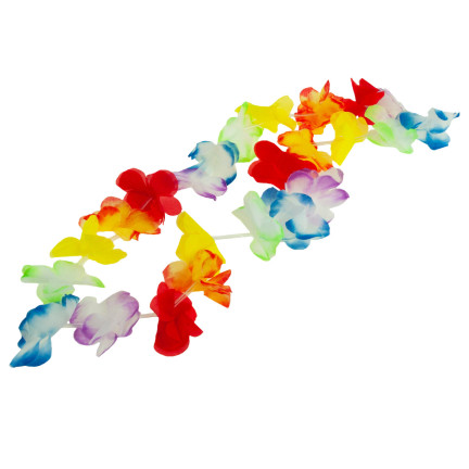 TG66240 KWIATY HAWAJSKIE ZESTAW HAWAJSKI ALOHA - NASZYJNIK, OPASKA, BRANSOLETKI