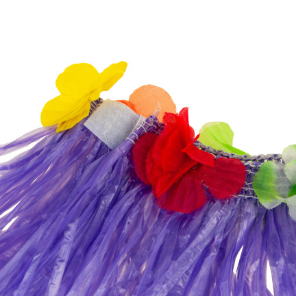 TG53714 SPÓDNICA HAWAJSKA SPÓDNICZKA ALOHA Z KWIATAMI PRZEBRANIE PLAŻA IMPREZA