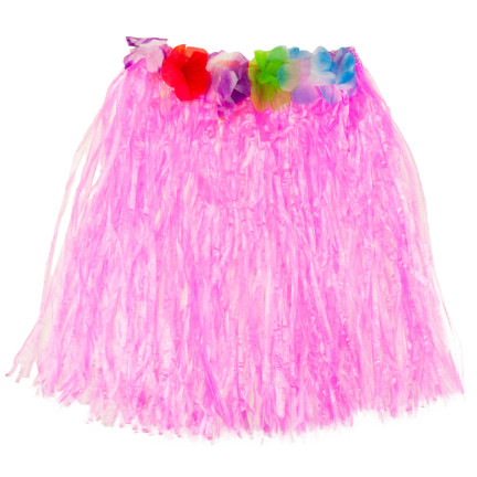 TG53714 SPÓDNICA HAWAJSKA SPÓDNICZKA ALOHA Z KWIATAMI PRZEBRANIE PLAŻA IMPREZA