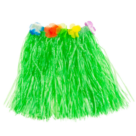 TG53714 SPÓDNICA HAWAJSKA SPÓDNICZKA ALOHA Z KWIATAMI PRZEBRANIE PLAŻA IMPREZA