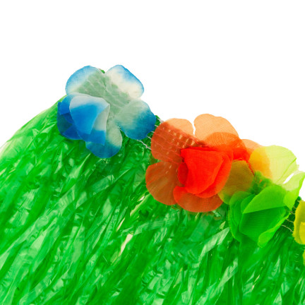 TG53714 SPÓDNICA HAWAJSKA SPÓDNICZKA ALOHA Z KWIATAMI PRZEBRANIE PLAŻA IMPREZA