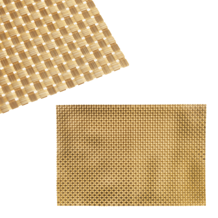 TG55049-2 PODKŁADKA MATA NA STÓŁ ZŁOTA POD TALERZ DEKORACJA STOŁU BOŻONARODZENIO