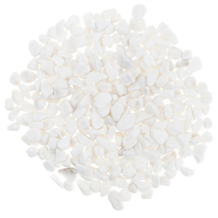 TG55068 KAMYKI DEKORACYJNE NATURALNE BIAŁE KAMYCZKI DONICZKI OGRÓDKA LAS W SŁOIKU