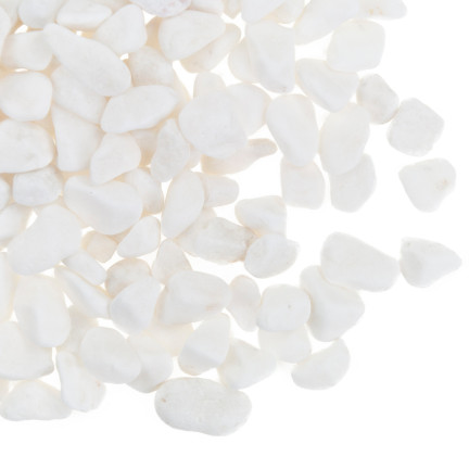 TG55068 KAMYKI DEKORACYJNE NATURALNE BIAŁE KAMYCZKI DONICZKI OGRÓDKA LAS W SŁOIKU