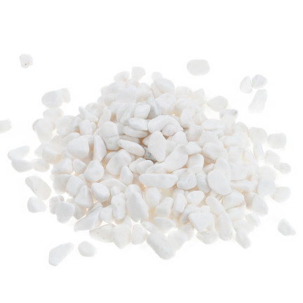 TG55068 KAMYKI DEKORACYJNE NATURALNE BIAŁE KAMYCZKI DONICZKI OGRÓDKA LAS W SŁOIKU