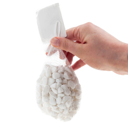 TG55068 KAMYKI DEKORACYJNE NATURALNE BIAŁE KAMYCZKI DONICZKI OGRÓDKA LAS W SŁOIKU