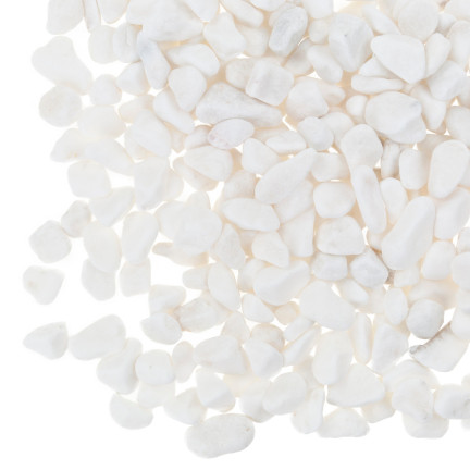 TG55068 KAMYKI DEKORACYJNE NATURALNE BIAŁE KAMYCZKI DONICZKI OGRÓDKA LAS W SŁOIKU