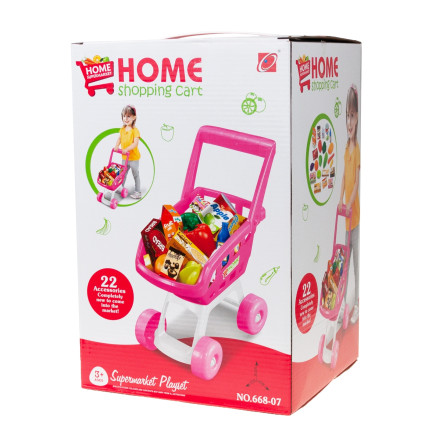 TG55682 WÓZEK SKLEPOWY Z AKCESORIAMI supermarket koszyk