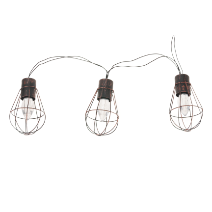 TG60432 GIRLANDA SOLARNA LAMPKI SOLARNE 10LED OGRODOWA NA BALKON sznur miedziane