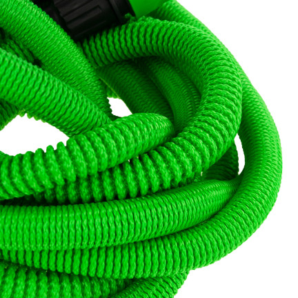 TG56038 WĄŻ OGRODOWY ROZCIĄGLIWY ELASTYCZNY Z PISTOLETEM15M DO PODLEWANIA + ZŁĄCZKI