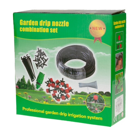 TG56054 ZESTAW DO NAWADNIANIA IRYGACJI KWIATÓW I UPRAW warzyw wąz ogrodowy 15m