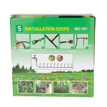 TG56054 ZESTAW DO NAWADNIANIA IRYGACJI KWIATÓW I UPRAW warzyw wąz ogrodowy 15m