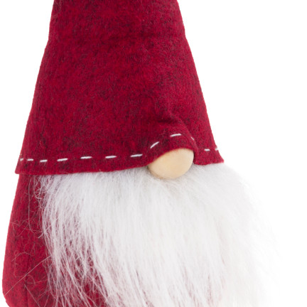 TG63065 SKRZAT Z BRODĄ CZERWONY STOJĄCY FILCOWY KRASNAL ŚWIĄTECZNY GNOM prezent