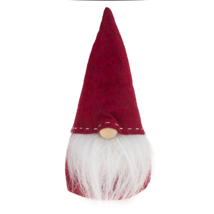 TG63065 SKRZAT Z BRODĄ CZERWONY STOJĄCY FILCOWY KRASNAL ŚWIĄTECZNY GNOM prezent