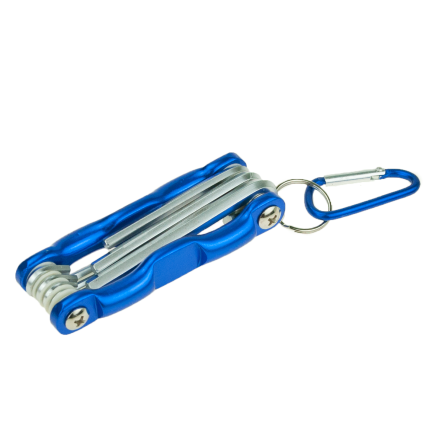 TG56102 PROFESJONALNY ZESTAW KLUCZY ROWEROWYCH IMBUS i karabińczyk