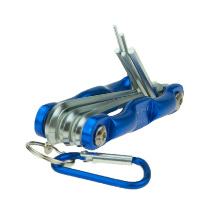 TG56102 PROFESJONALNY ZESTAW KLUCZY ROWEROWYCH IMBUS i karabińczyk