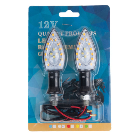 TG56141 KIERUNKOWSKAZY MIGACZE LED SKUTER MOTOR QUAD ROWER SYGNALIZACJA