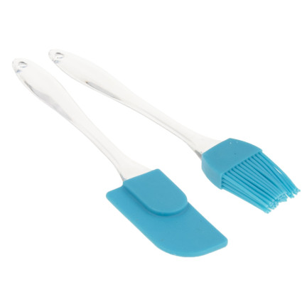 TG56161 SZPATUŁKA + PĘDZELEK SILIKONOWY PĘDZEL ŁOPATKA 2szt