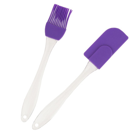 TG56161 SZPATUŁKA + PĘDZELEK SILIKONOWY PĘDZEL ŁOPATKA 2szt