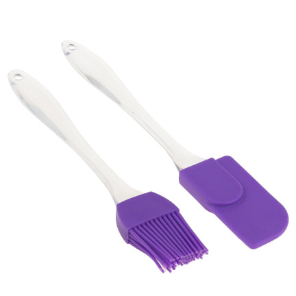 TG56161 SZPATUŁKA + PĘDZELEK SILIKONOWY PĘDZEL ŁOPATKA 2szt