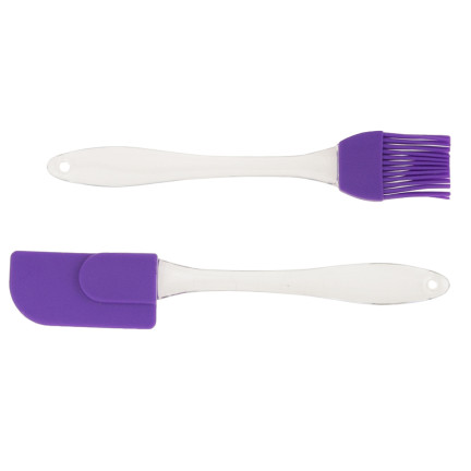 TG56161 SZPATUŁKA + PĘDZELEK SILIKONOWY PĘDZEL ŁOPATKA 2szt