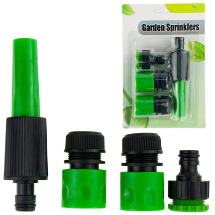TG56191 UNIWERSALNY ZESTAW ZRASZACZ OGRODOWY DO WĘŻA + 3x ADAPTER SZYBKOZŁĄCZKI