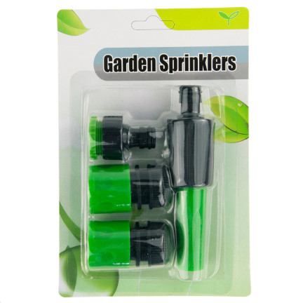 TG56191 UNIWERSALNY ZESTAW ZRASZACZ OGRODOWY DO WĘŻA + 3x ADAPTER SZYBKOZŁĄCZKI