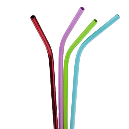 TG56262 SŁOMKI METALOW EKO WIELORAZOWE RURKI KOLOROWE
