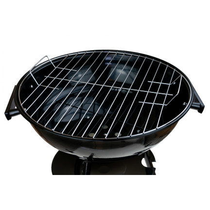 TG56276 GRILL WĘGLOWY OGRODOWY OKRĄGŁY Z POKRYWĄ POPIELNIK