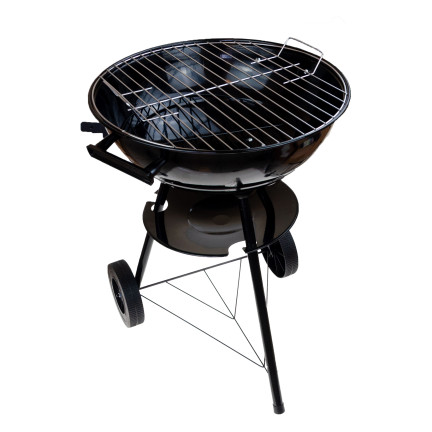 TG56276 GRILL WĘGLOWY OGRODOWY OKRĄGŁY Z POKRYWĄ POPIELNIK