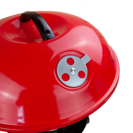 TG56276 GRILL WĘGLOWY OGRODOWY OKRĄGŁY Z POKRYWĄ POPIELNIK